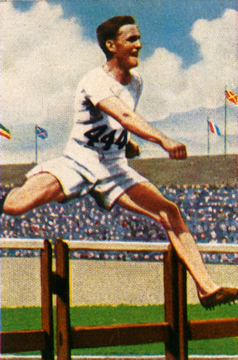 Lord Burghley, vinner, 400m hekk, 1928. av Unbekannt