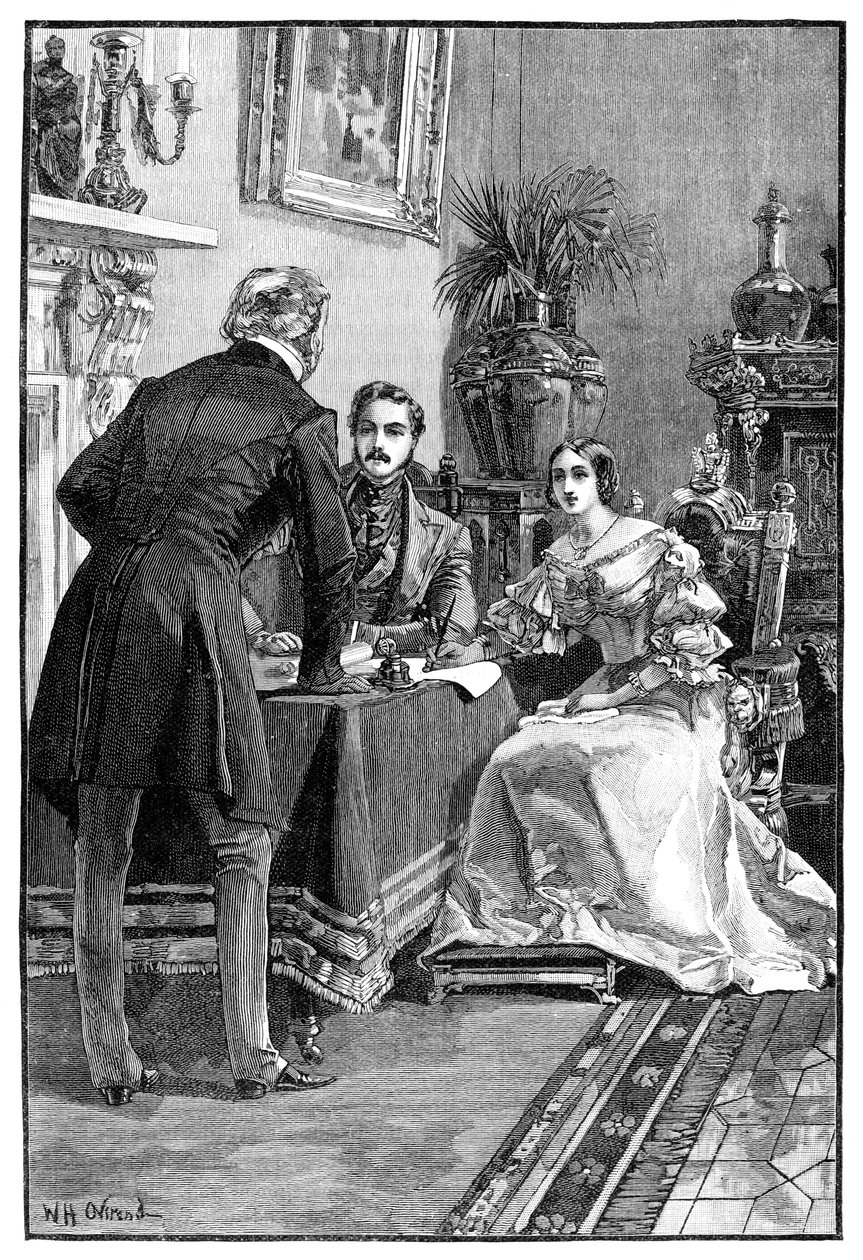 Lord Campbells Audience of the Queen, 1900 av Unbekannt