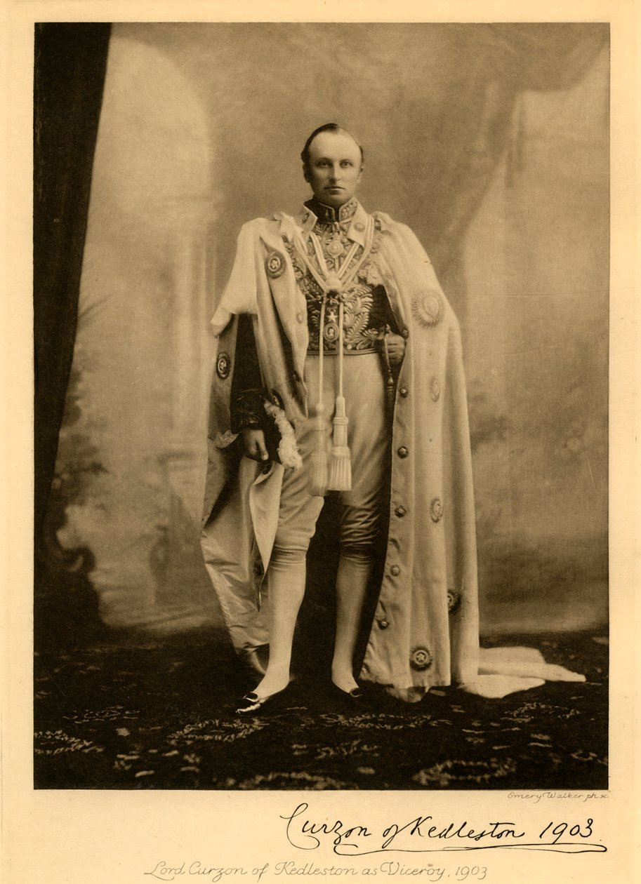 Lord Curzon av Kedleston som visekonge, 1903, 1925. av Unbekannt