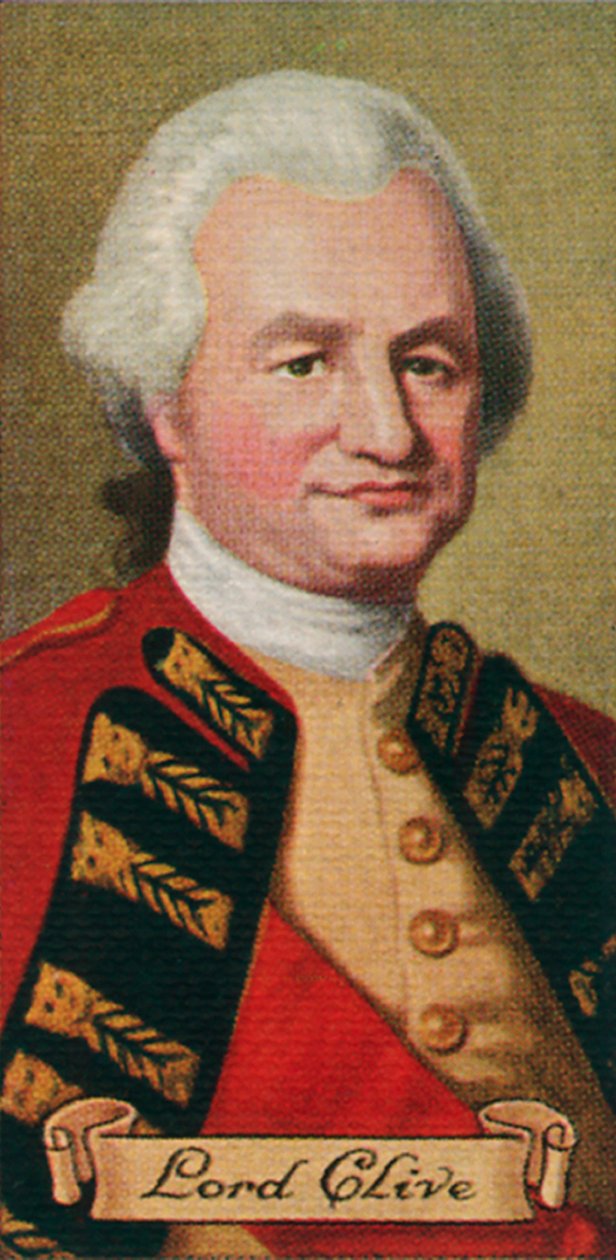 Lord Robert Clive, hentet fra en serie sigarettkort, 1935 av Unbekannt