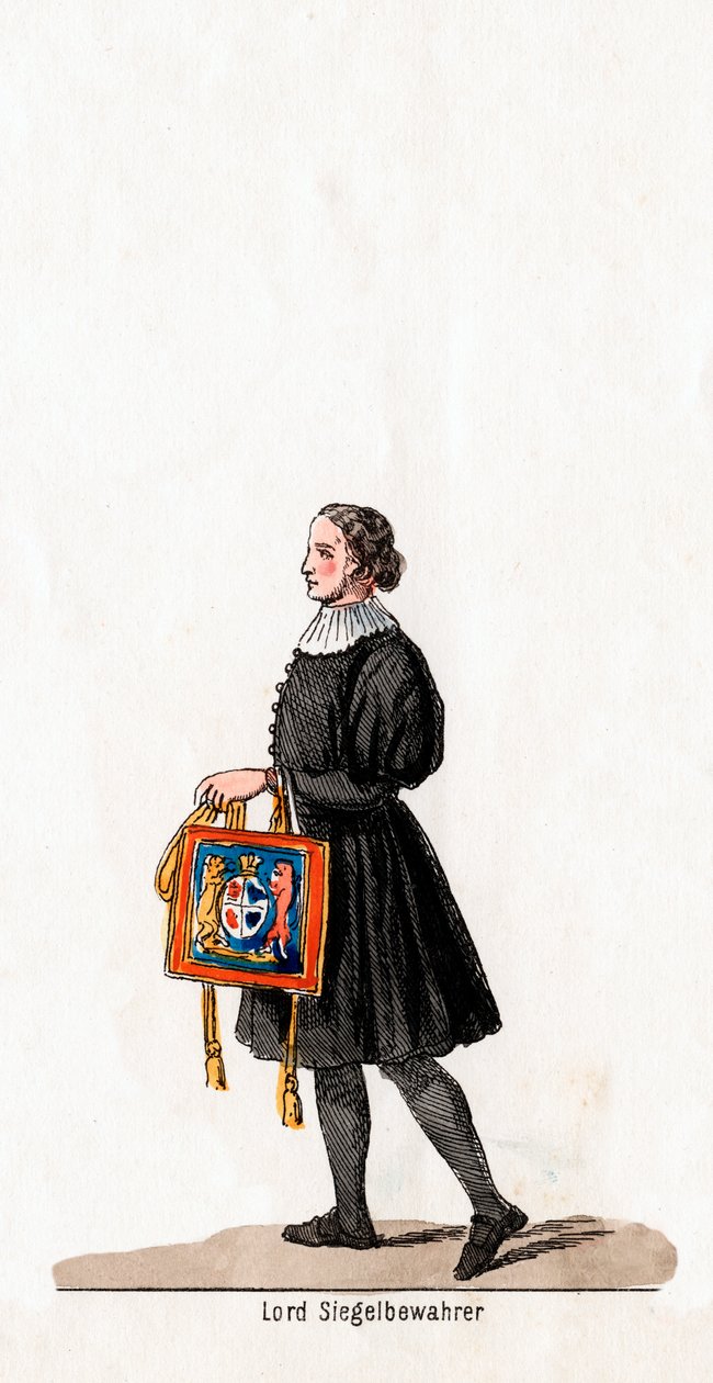 Lord Seal keeper, kostymedesign for Shakespeares skuespill, Henry VIII, 1800-tallet av Unbekannt