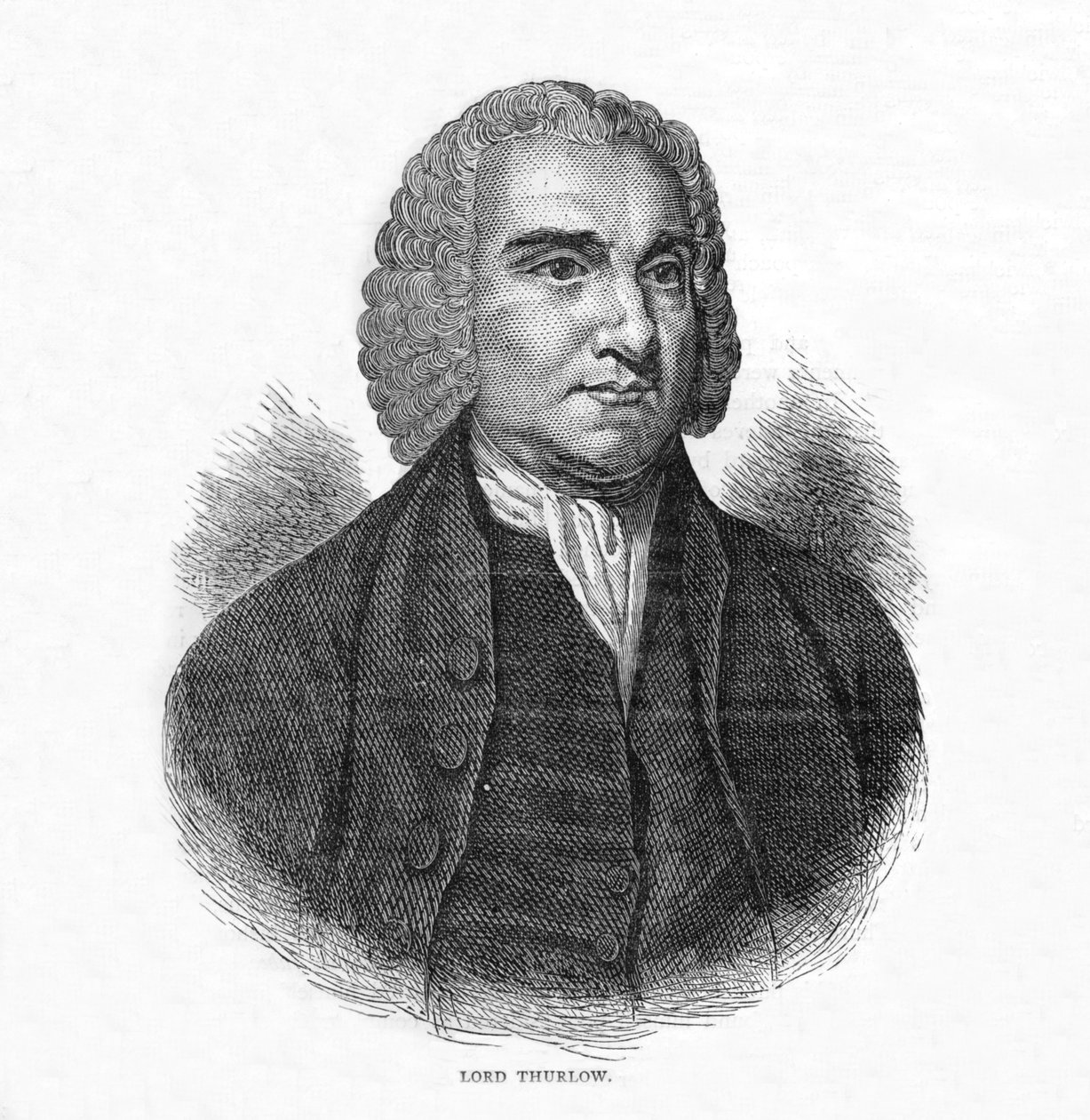 Lord Thurlow , britisk advokat og Tory-politiker, c1800 1878 av Unbekannt