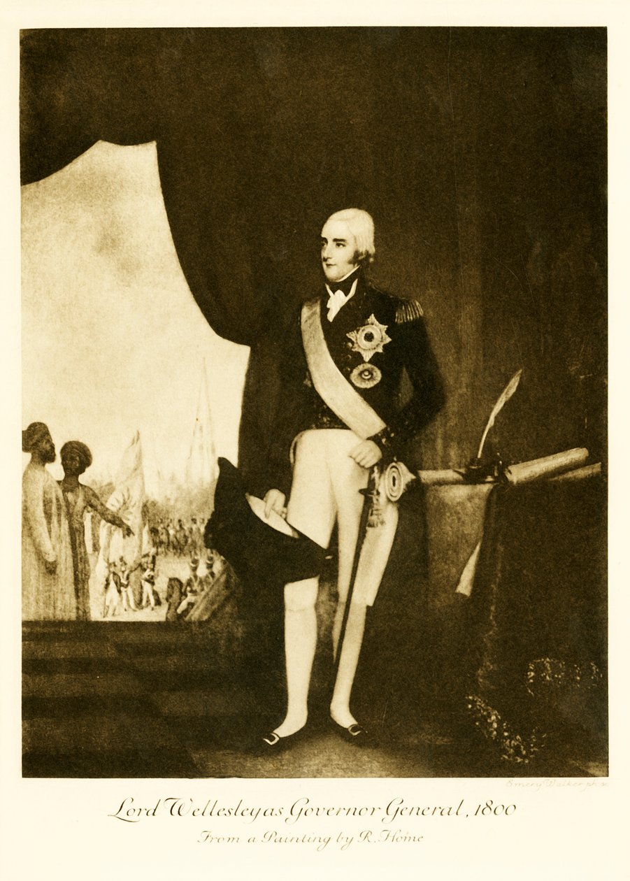 Lord Wellesley som generalguvernør, 1800, 1925. av Unbekannt