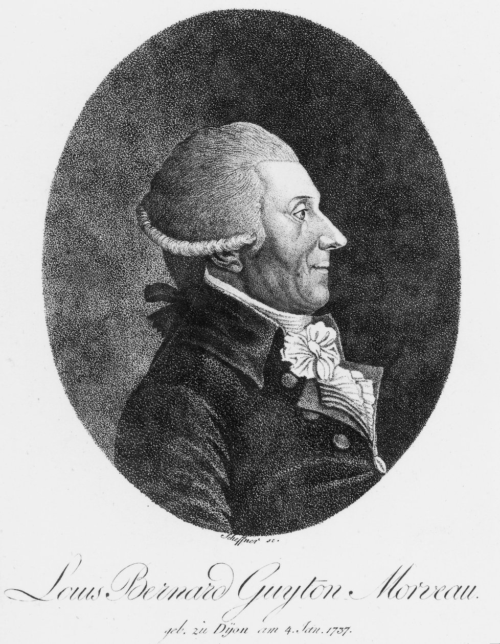 Louis Bernard Guyton Morveau , fransk kjemiker og advokat, ca 1800 av Unbekannt