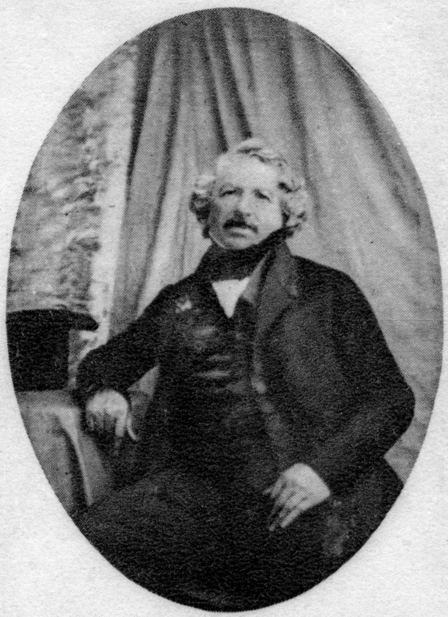 Louis Daguerre, fransk fotopioner, c1845-1851 av Unbekannt