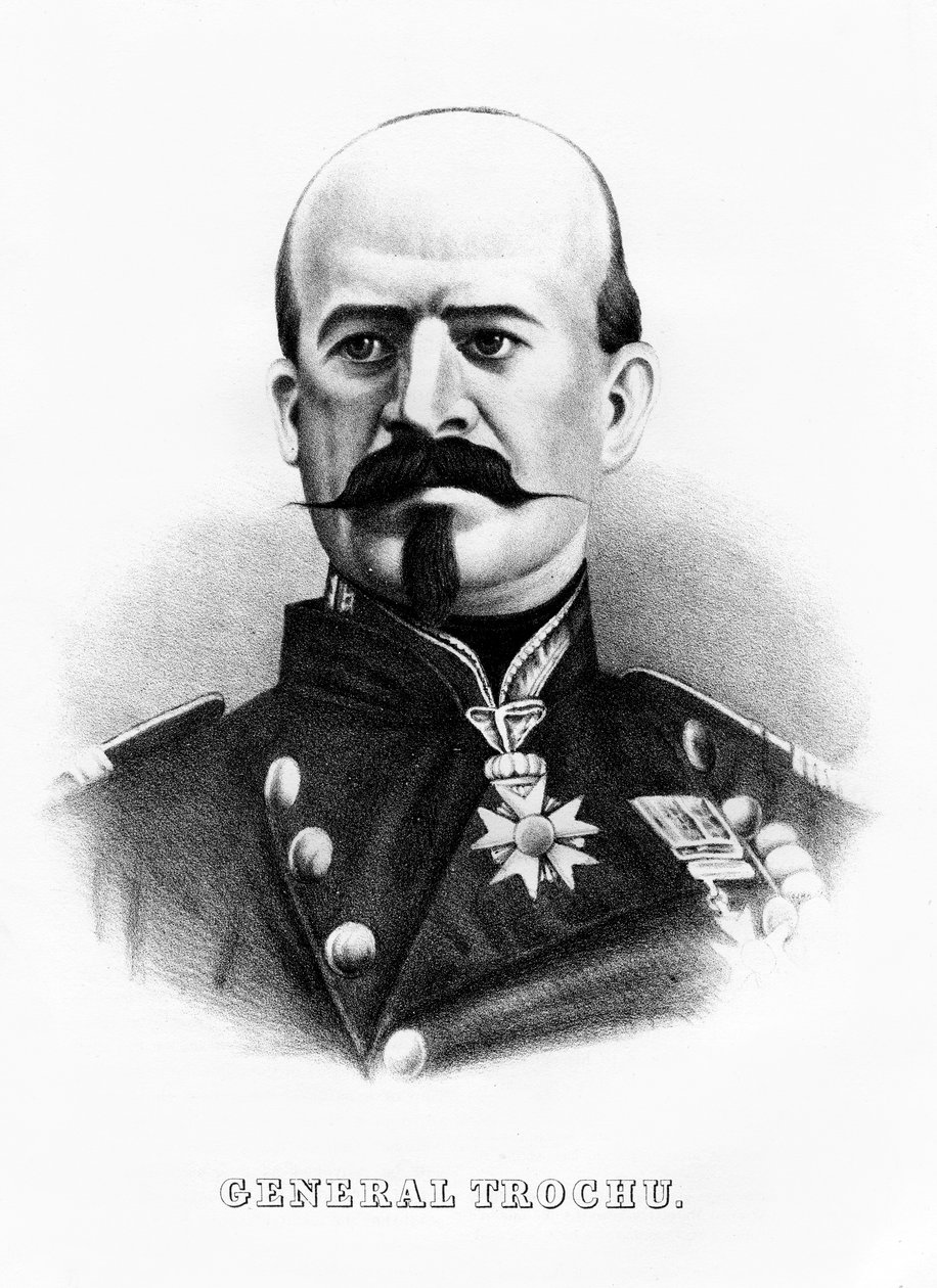 Louis Jules Trochu , fransk militærleder og politiker, midten av slutten av 1800-tallet av Unbekannt