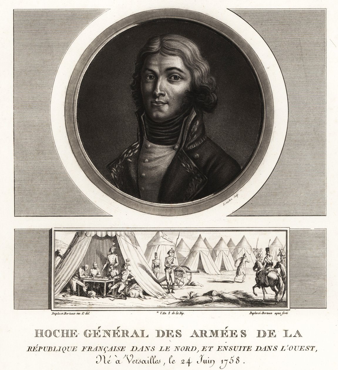 Louis Lazare Hoche, revolusjonær general for hærene i den franske republikken, døde i Wetzlar i 1797 av Unbekannt
