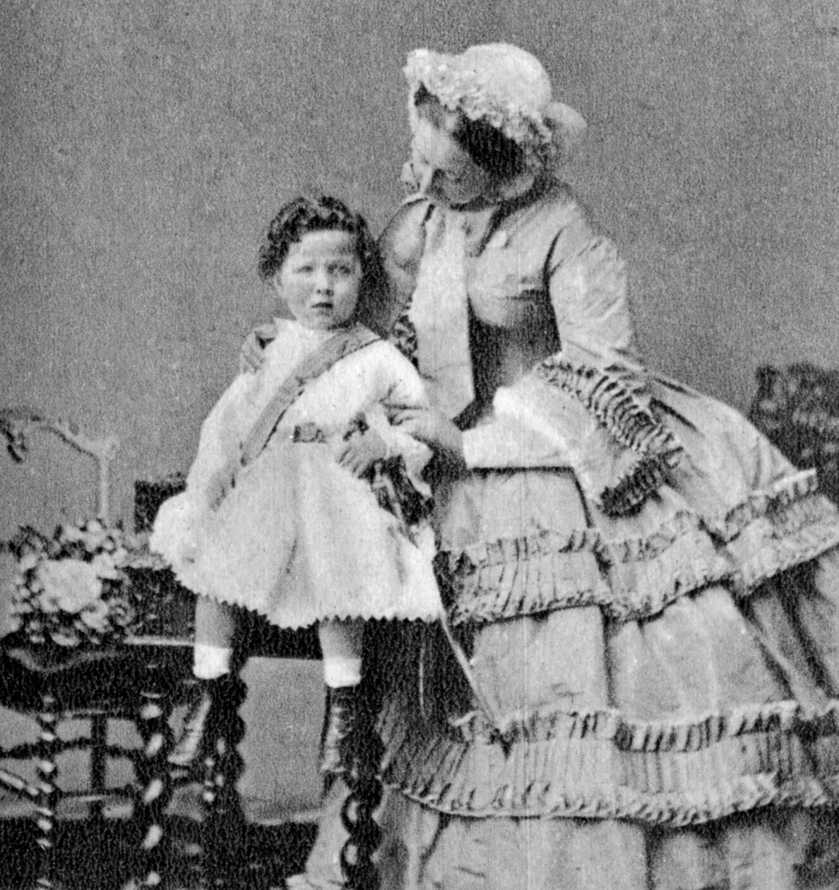 Louis Napoleon, Prince Imperial, som et lite barn, c1858 av Unbekannt