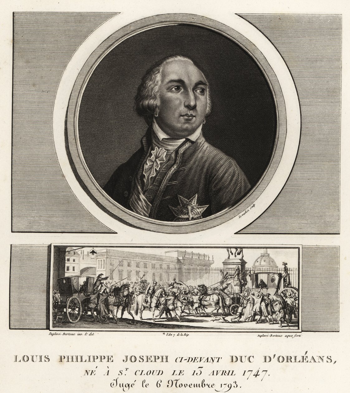 Louis Philippe II, hertug av Orleans (1747-1789), fransk hertug giljotinert under terrorregimet av Unbekannt