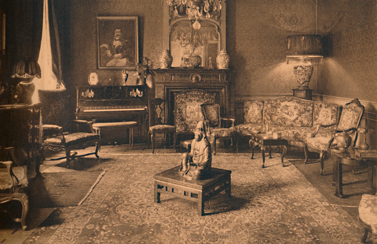 Louis XIV-rommet ved den cubanske ambassaden i Brussel, Belgia, 1927. av Unbekannt