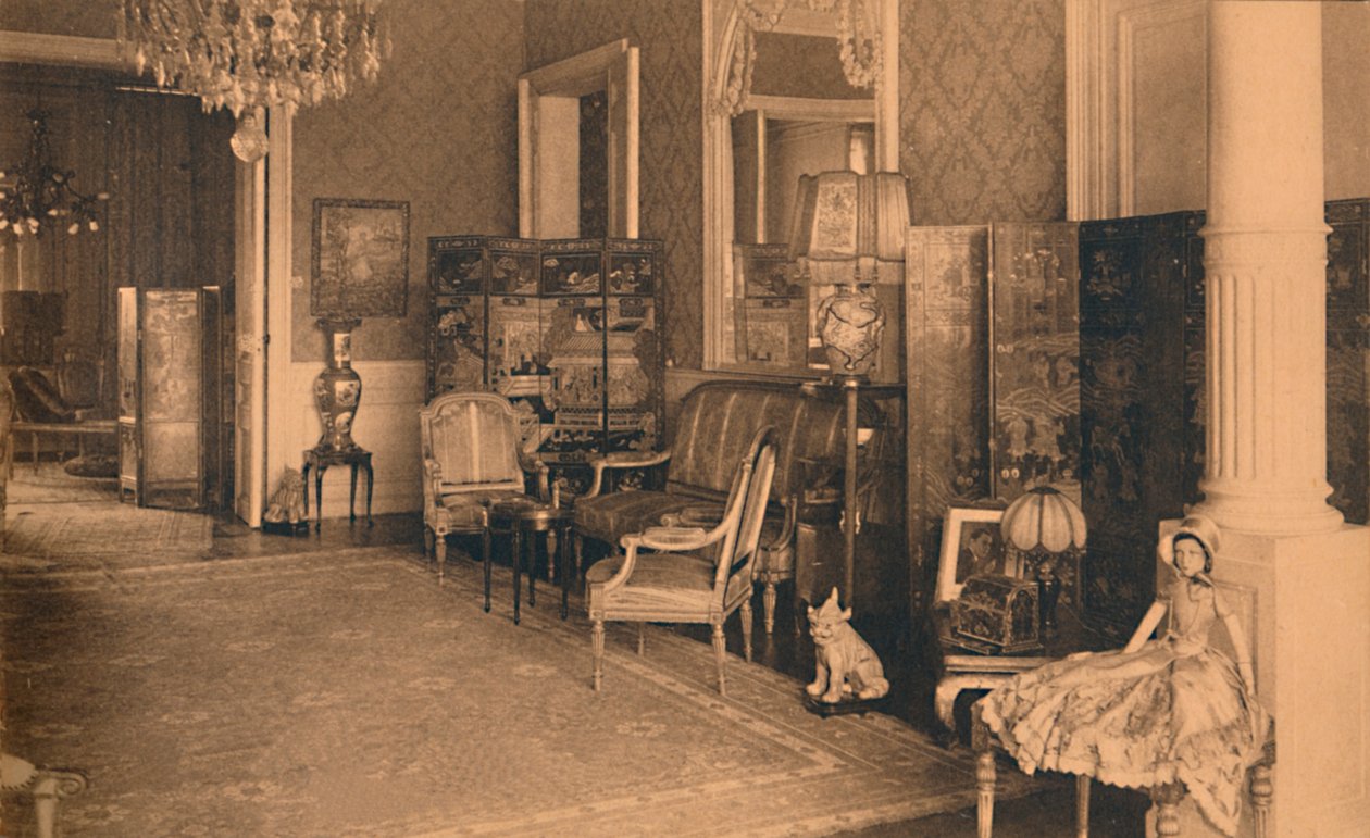 Louis XVI-rommet ved den cubanske ambassaden i Brussel, Belgia, 1927. av Unbekannt