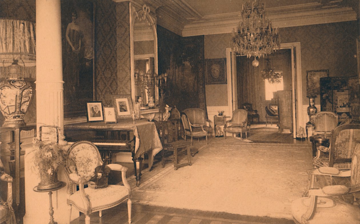 Louis XVI-rommet ved den cubanske ambassaden i Brussel, Belgia, 1927. av Unbekannt