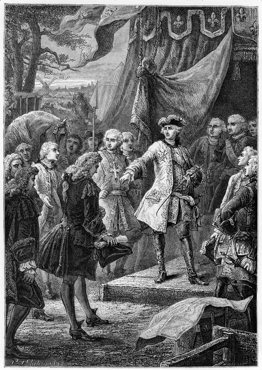 Louis XV, konge av Frankrike og Nederlanders ambassadør, 1800-tallet av Unbekannt