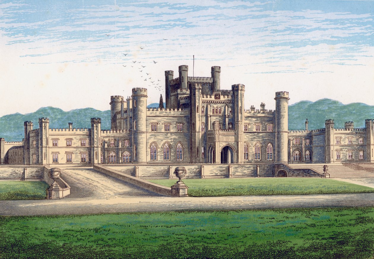 Lowther Castle, Cumbria, sent på 1800-tallet av Unbekannt