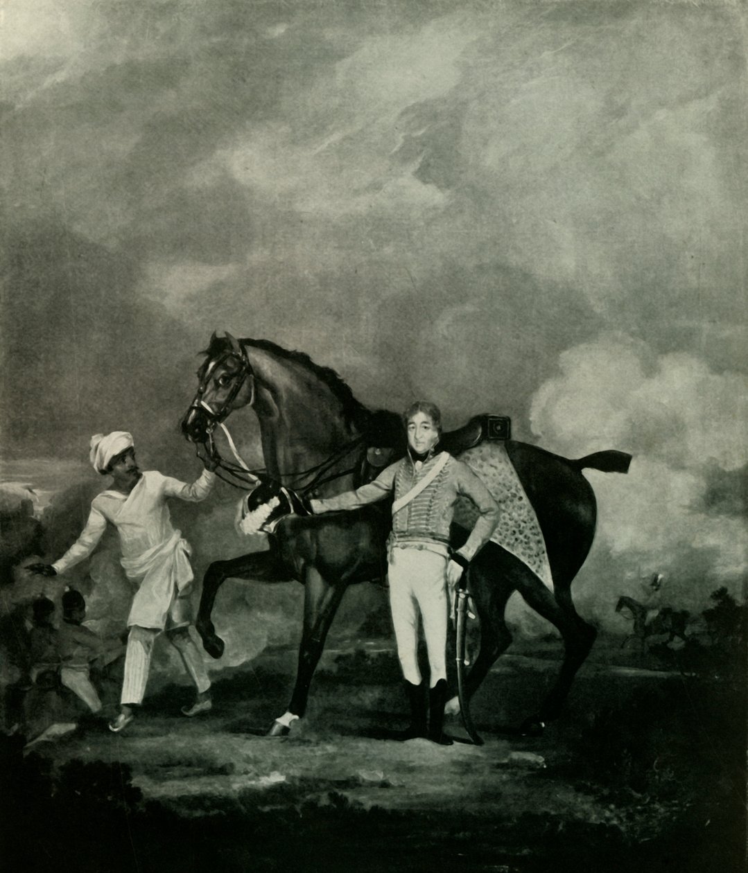 Lt.-Col. F. A. Daniell i kroppsvaktens uniform, 1802-1806, 1925. av Unbekannt