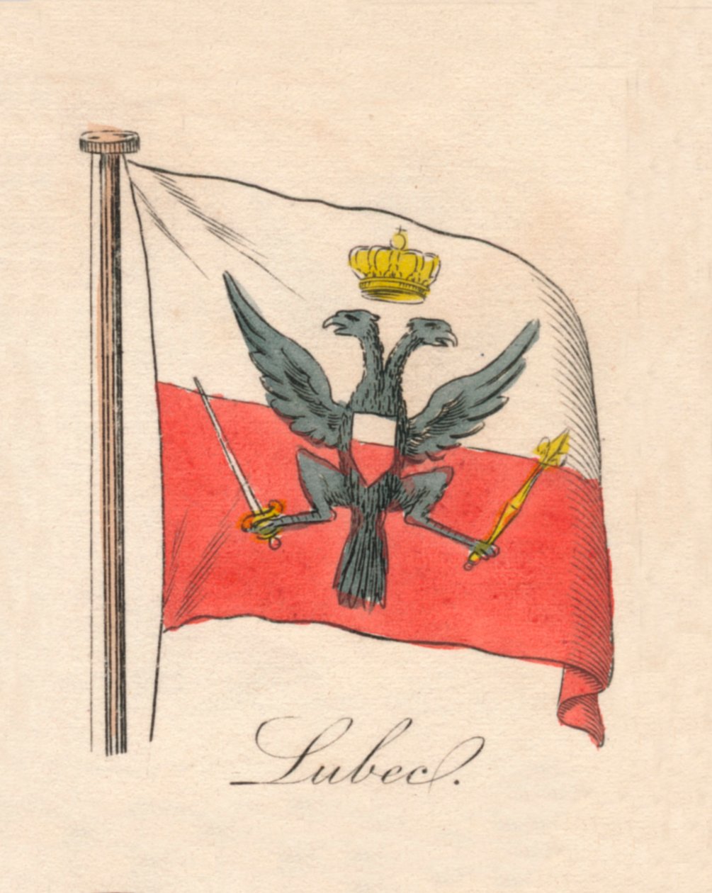 Lubec, 1838 av Unbekannt