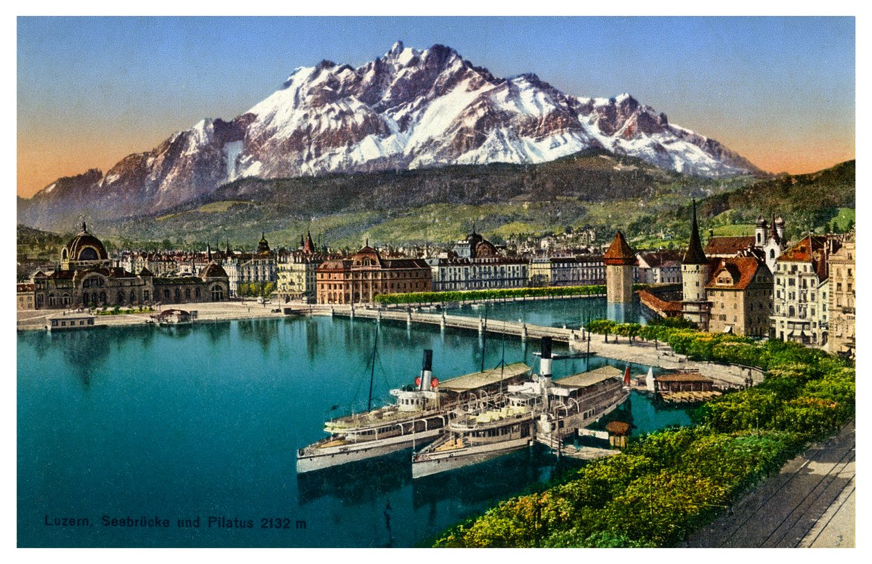 Luzern, Sveits, 1900-tallet av Unbekannt