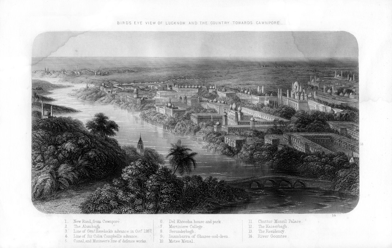 Lucknow, Uttar Pradesh, India, 1800-tallet av Unbekannt