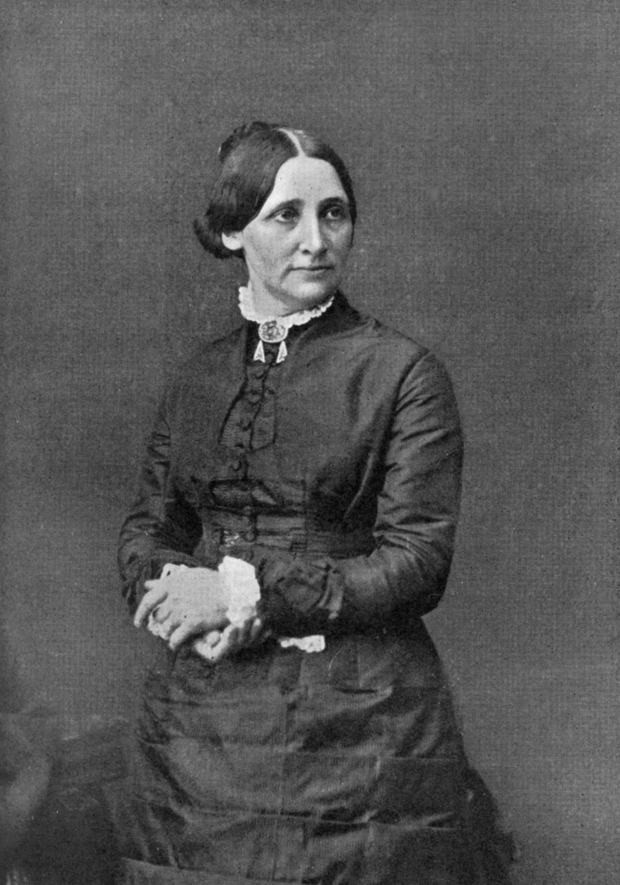 Lucy Webb Hayes, kone til den amerikanske presidenten Rutherford B Hayes, 1800-tallet, 1908 av Unbekannt