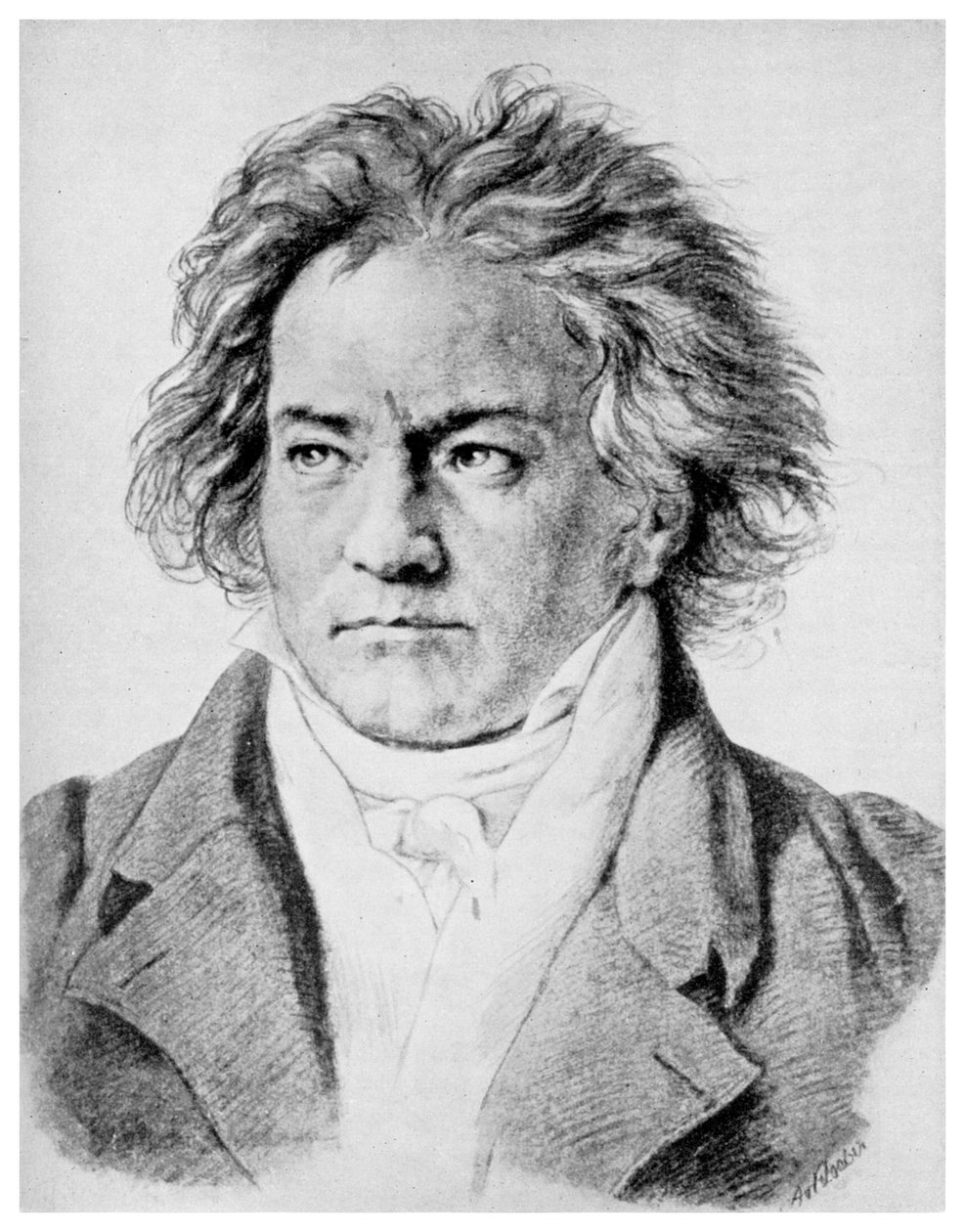 Ludwig von Beethoven , tysk komponist, c1818-1822 1956 av Unbekannt