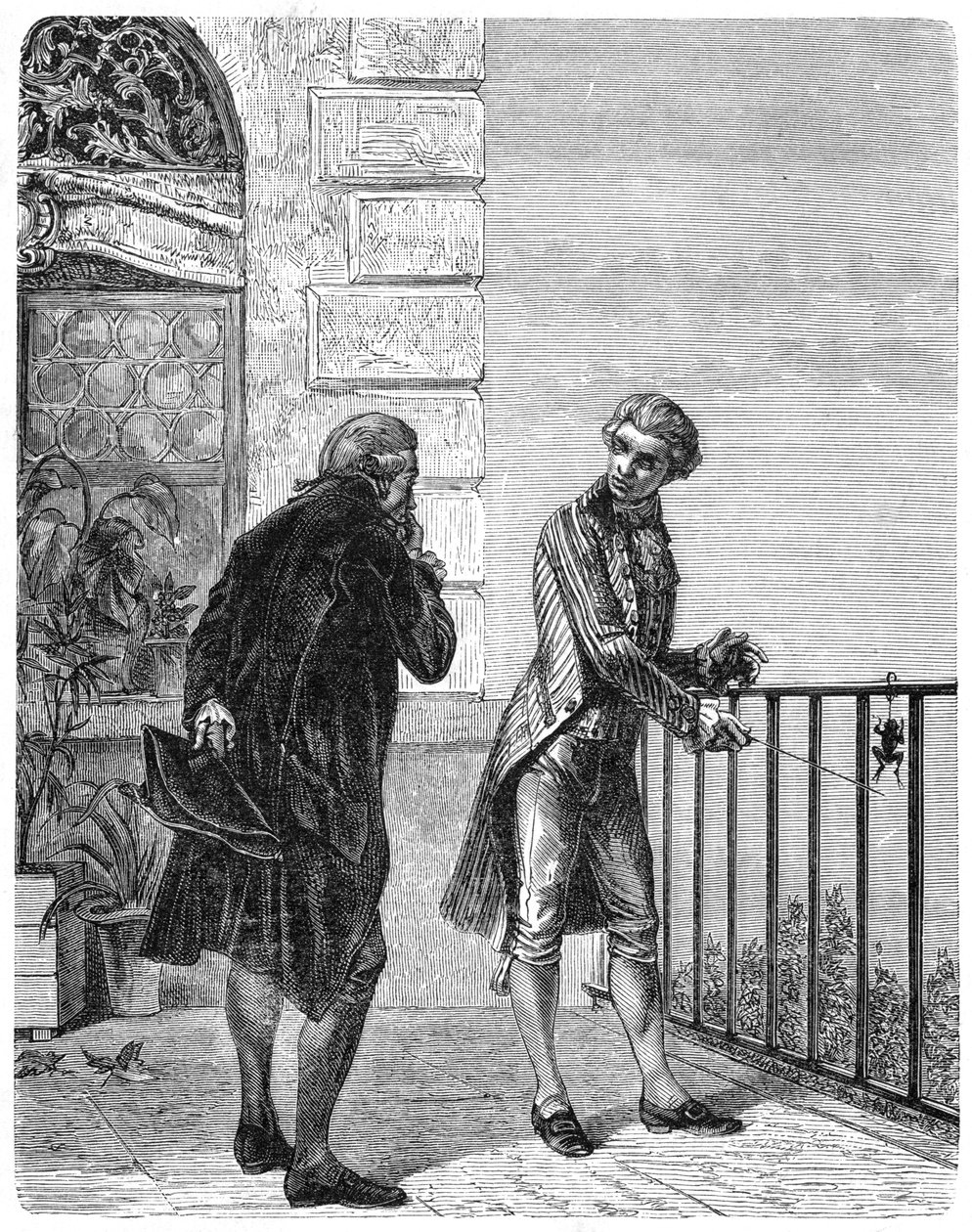Luigi Galvani , italiensk fysiolog fra 1700-tallet, 1880 av Unbekannt