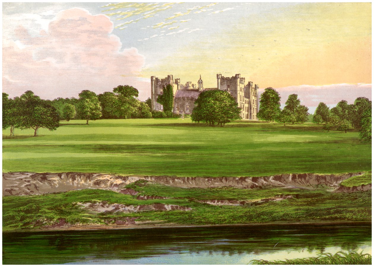 Lumley Castle, County Durham, hjemmet til jarlen av Scarbrough, c1880 av Unbekannt