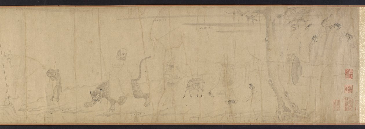 Luohaner og dyr som krysser havet, 1500-1700-tallet. av Unbekannt