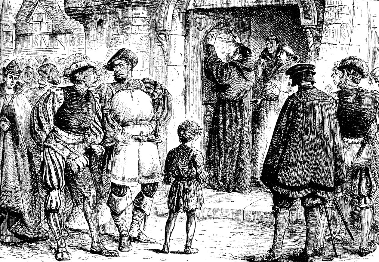 Luthers protest, 1517, 1909 av Unbekannt