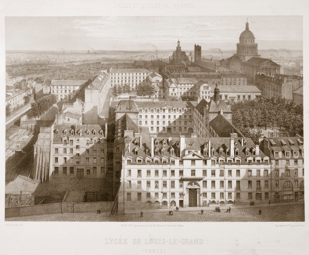 Lycee of Louis-le-Grand, Paris, 1867 av Unbekannt