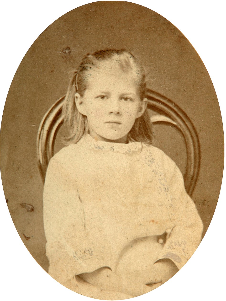Lyubov Dostojevskaya, datter av forfatteren Fjodor Dostojevskij, 1870-tallet av Unbekannt