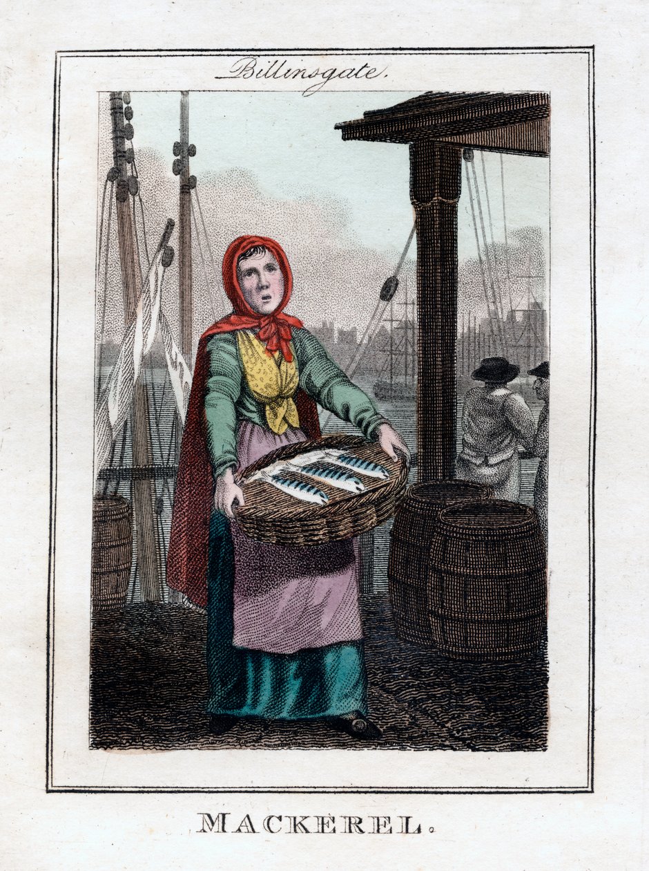 Makrell, Billingsgate, London, 1805 av Unbekannt