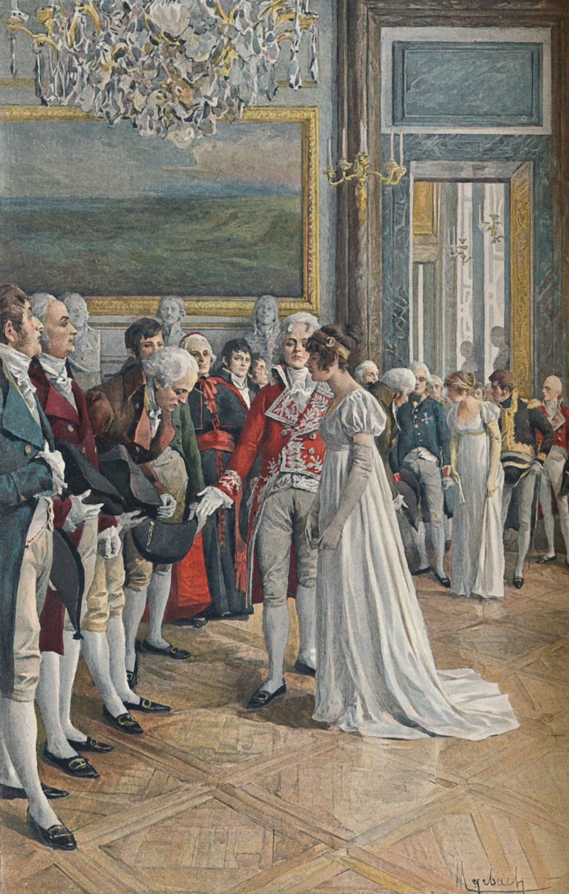 Madame Bonaparte mottar ambassadører ved Tuileriene, 1896 av Unbekannt