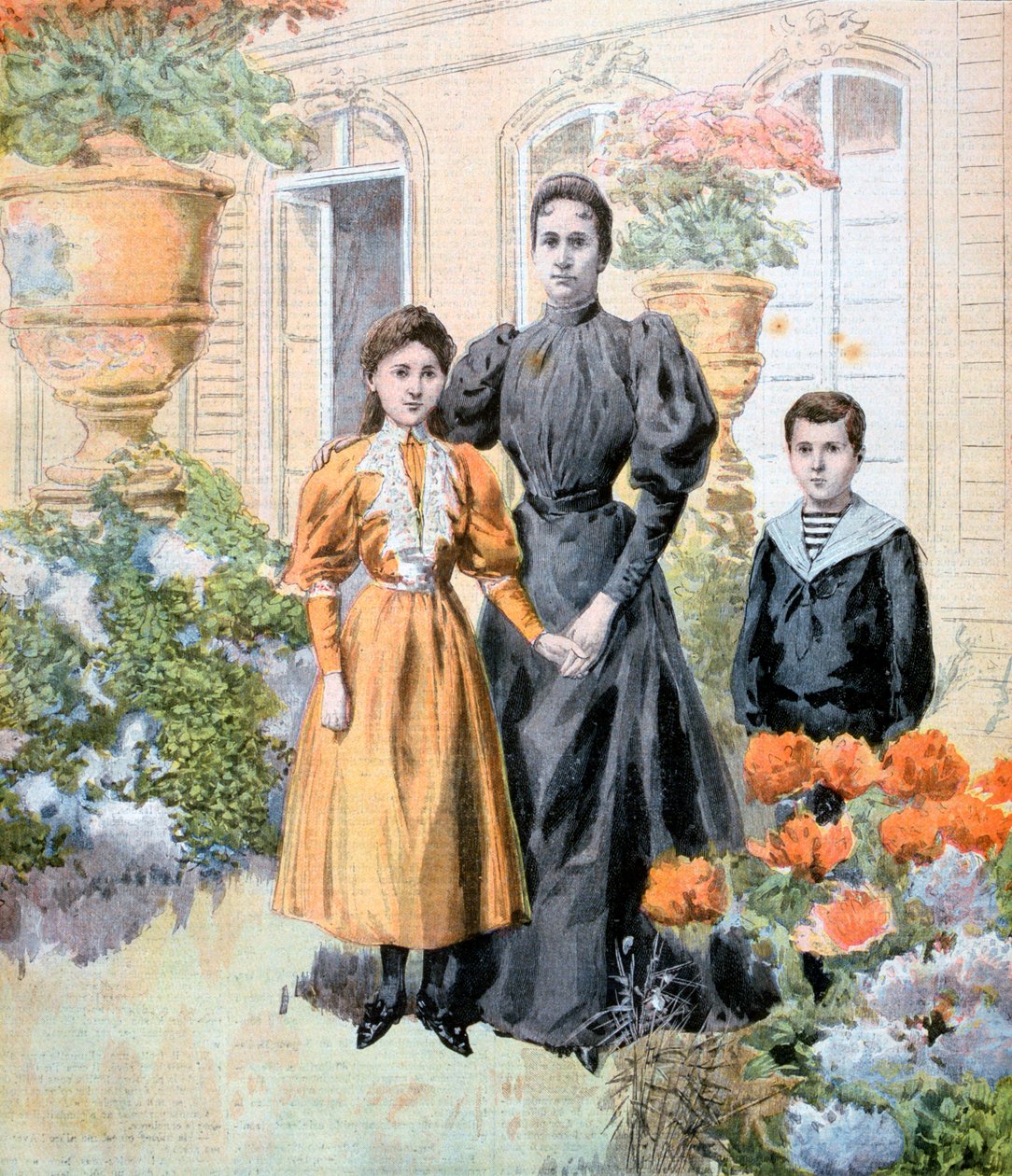 Madame Casimir-Perier og hennes barn, 1894 av Unbekannt
