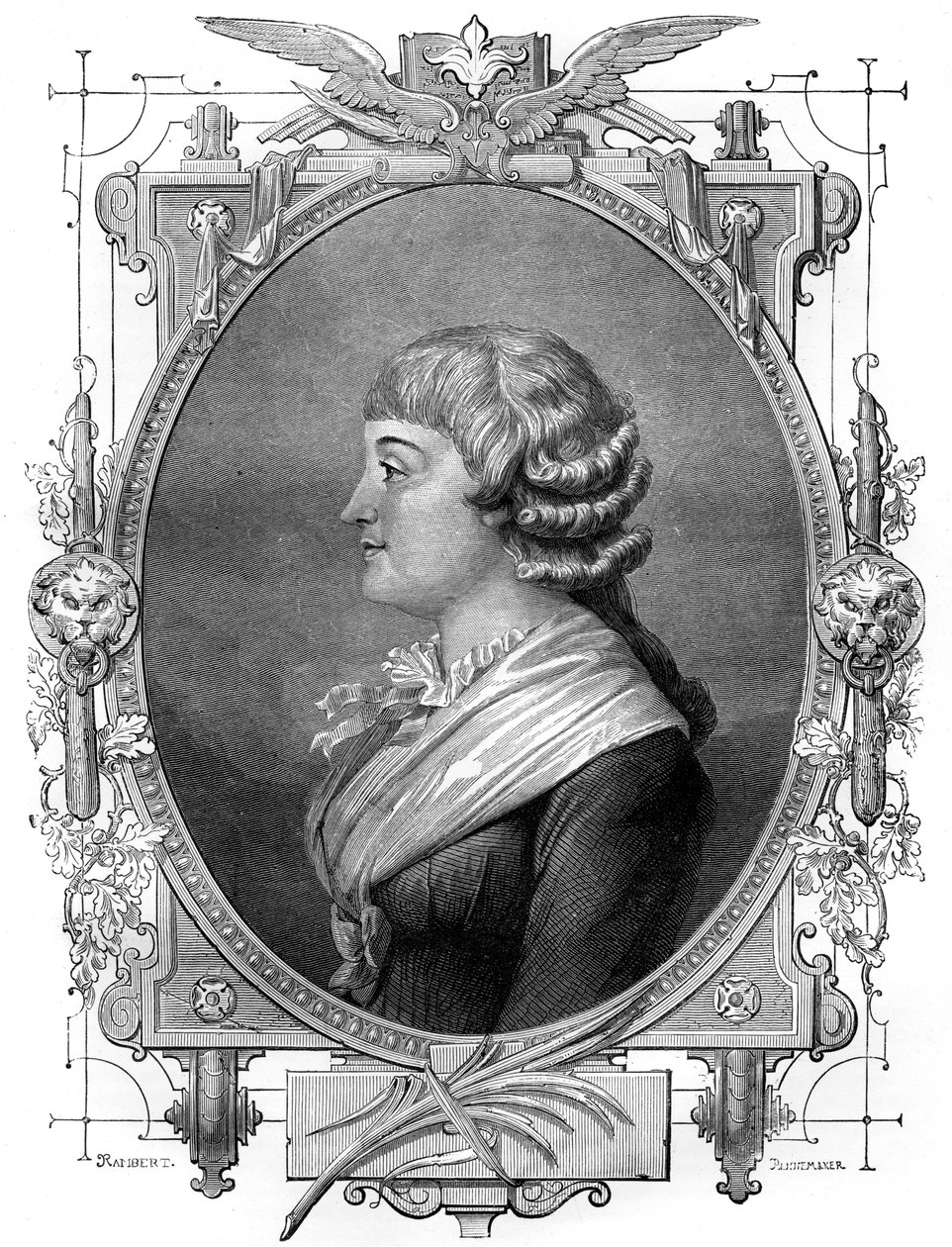 Madame Roland, fransk revolusjonær, 1700-tallet 1882-1884 av Unbekannt