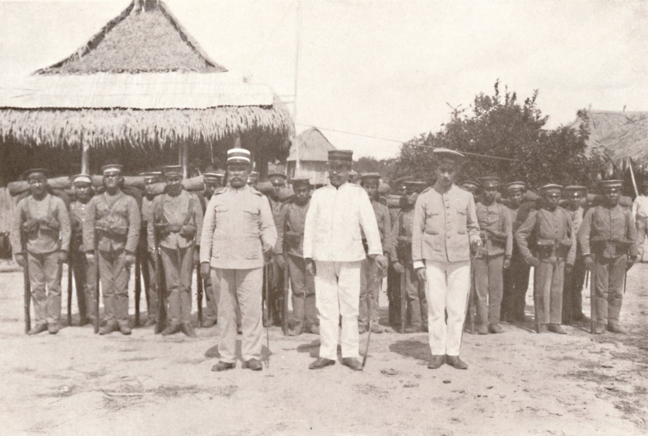Madeira-Mamore Railway: På grensen mellom Bolivia og Brasil: Bolivianske offiserer og soldater, 1914 av Unbekannt