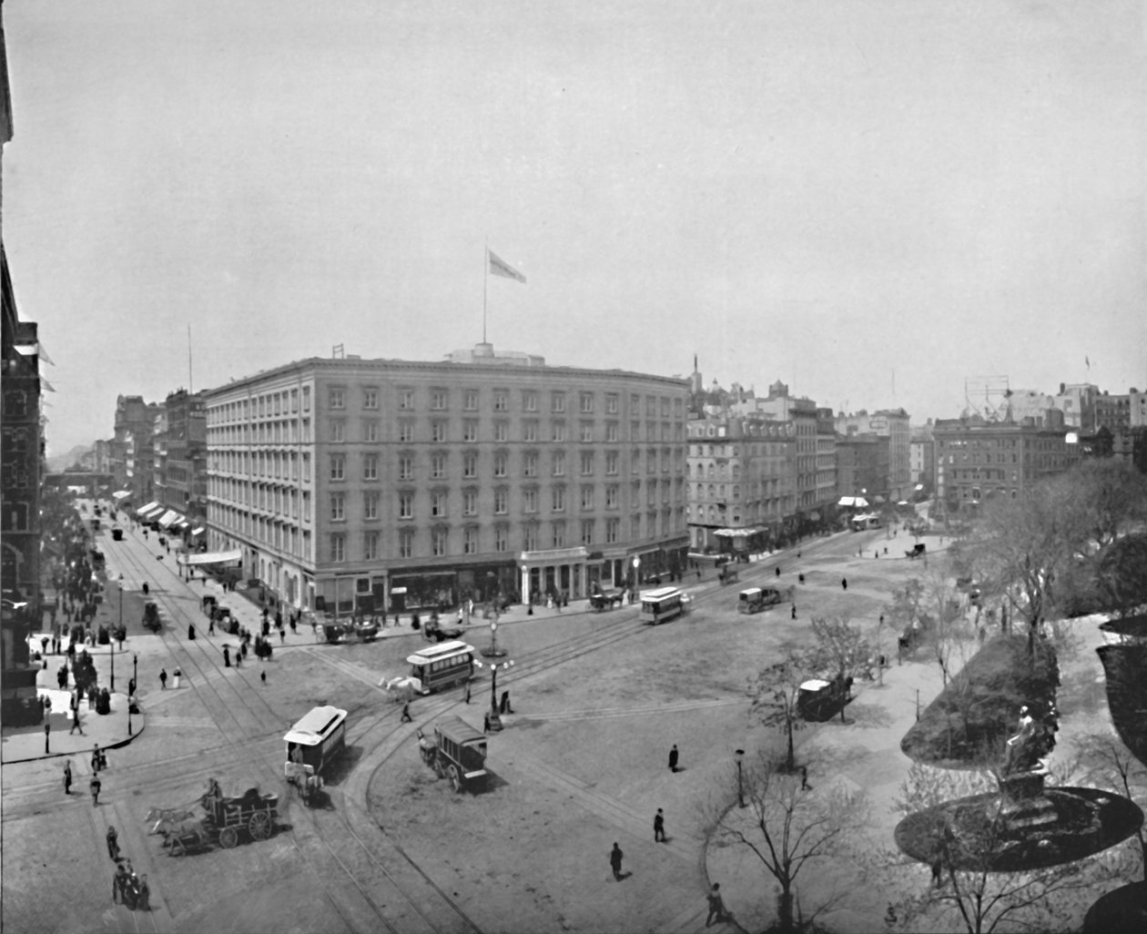 Madison Square, 1800-tallet av Unbekannt