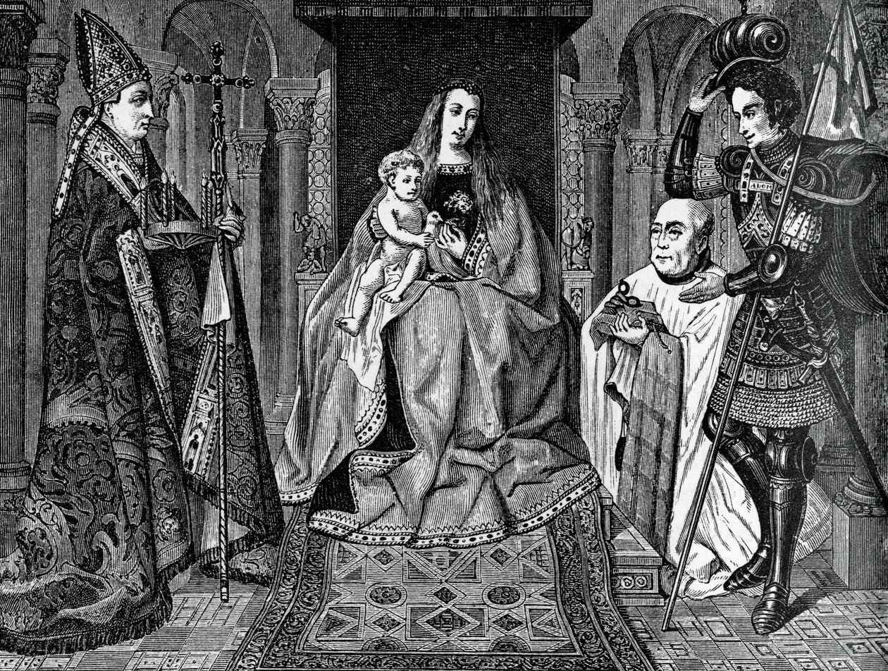 Madonna og barn med kanon Joris van der Paele, 1436, 1870 av Unbekannt