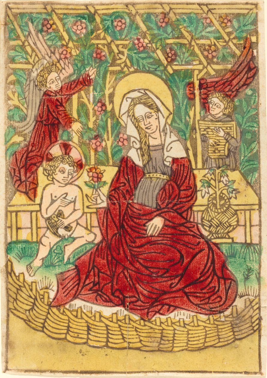Madonna i en lukket hage, 14501470. av Unbekannt