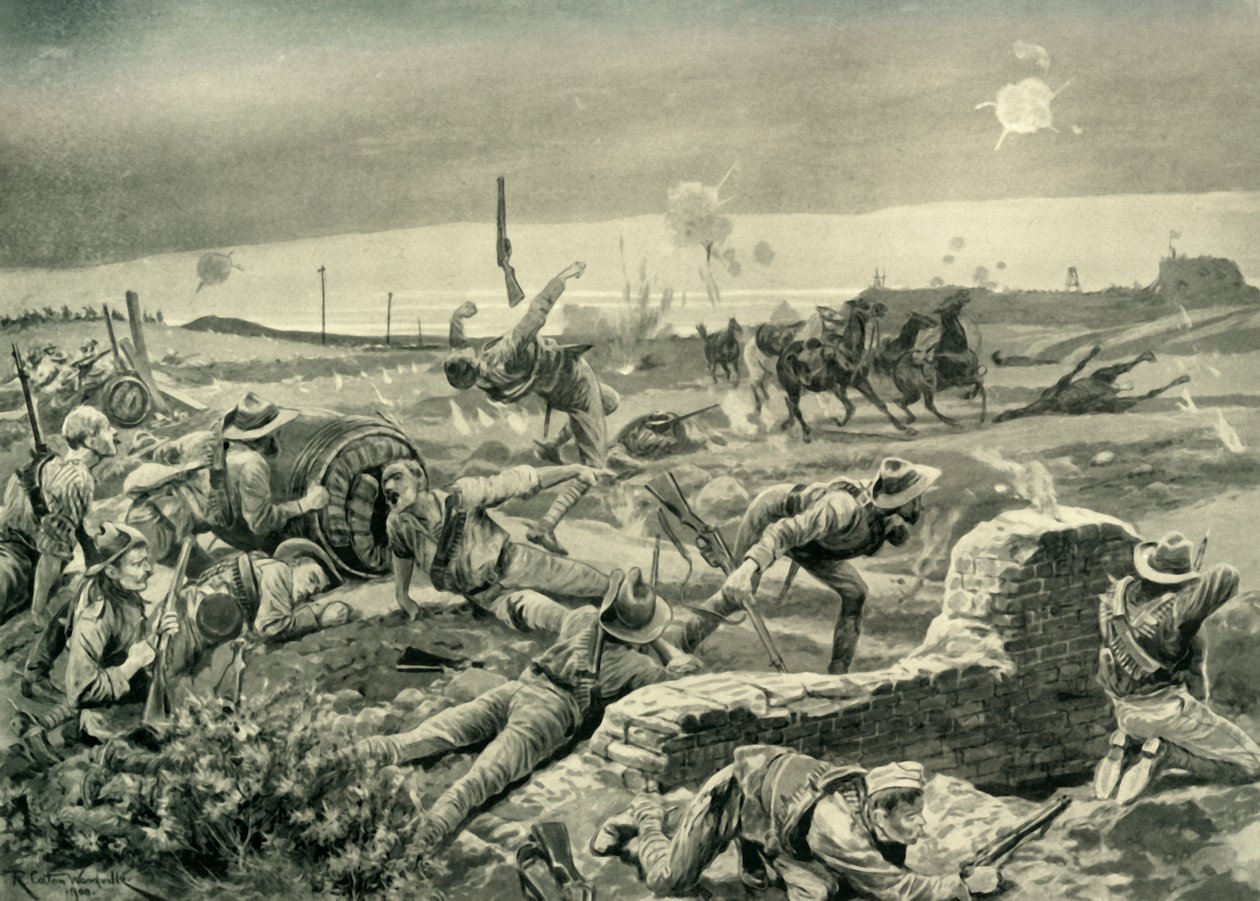Mafeking: Eloffs Desperate Attack on the Eve of the Relief, 1901. av Unbekannt