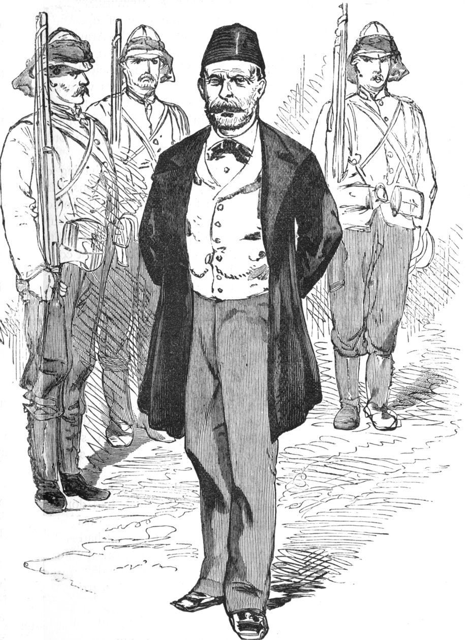 Mahmoud Fehmy, sjef for Arabis-staben, c1882 av Unbekannt