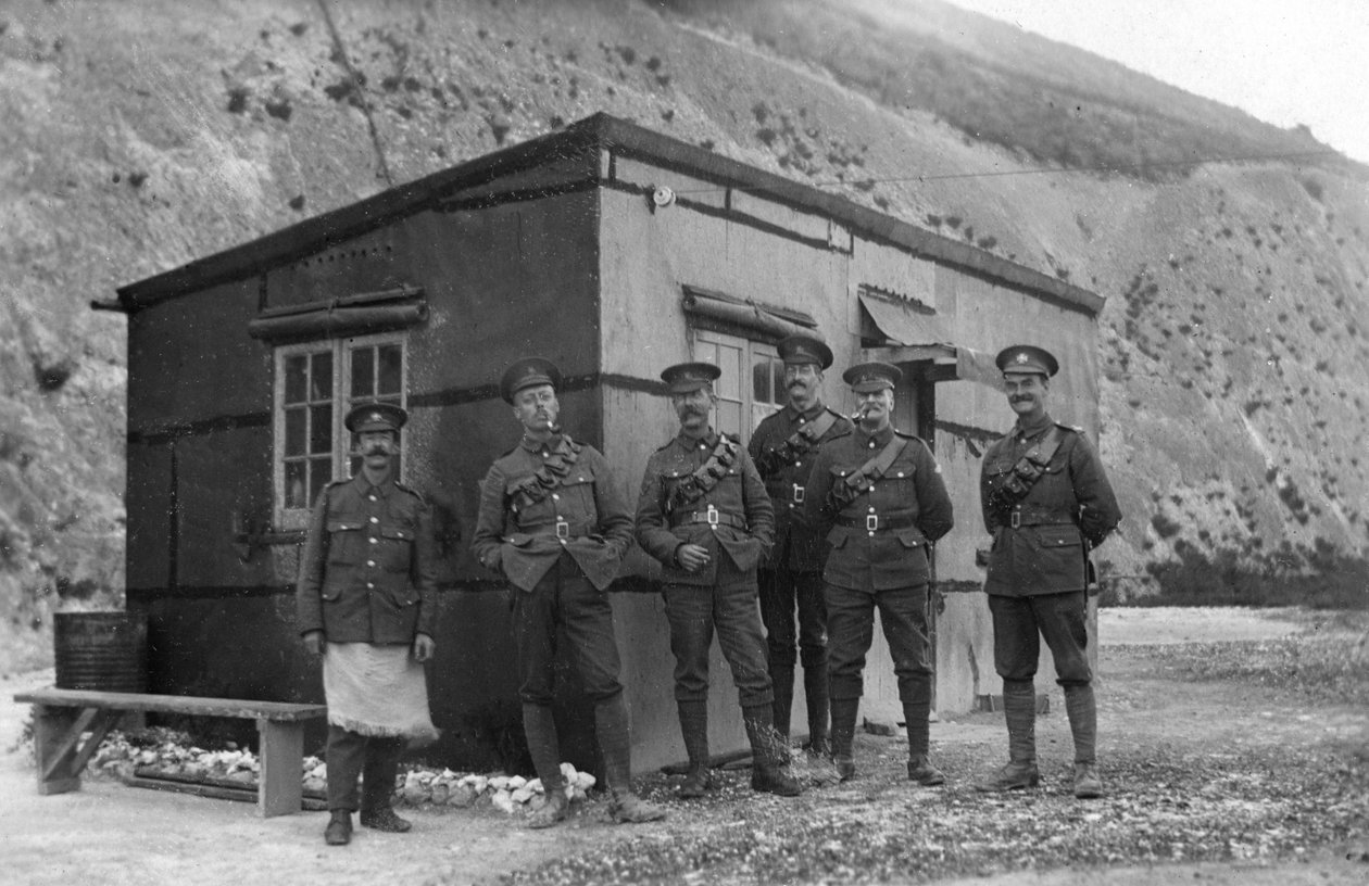 Hovedvakt, Royal Naval Depot, Fleet House og Archcliffe Fort, Dover, c1916 av Unbekannt