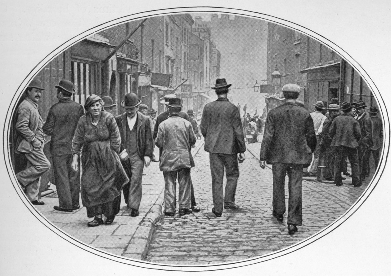 Hovedgaten i det italienske samfunnet, Clerkenwell, London, c1900 1901 av Unbekannt