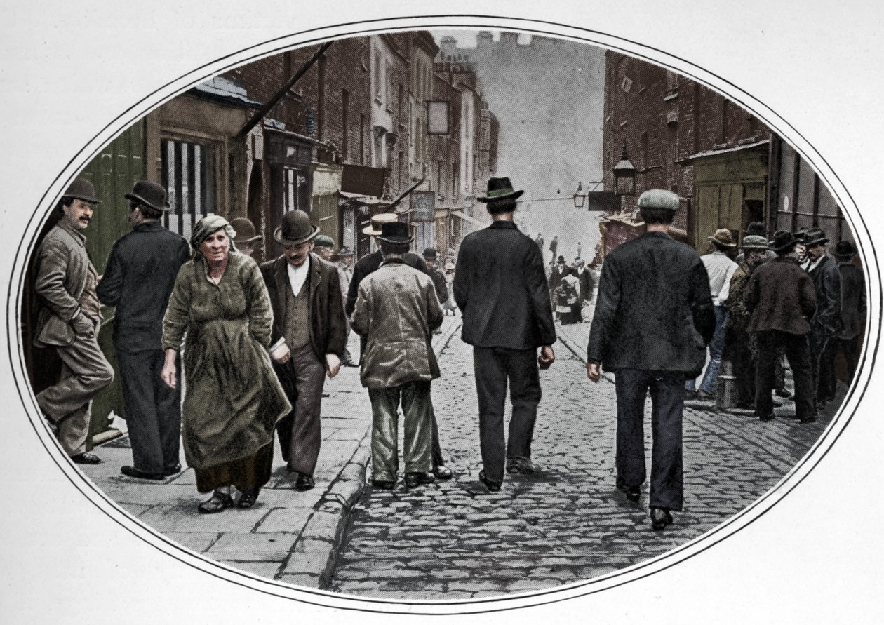 Hovedgaten i det italienske samfunnet, Clerkenwell, London, c1900 1901 av Unbekannt