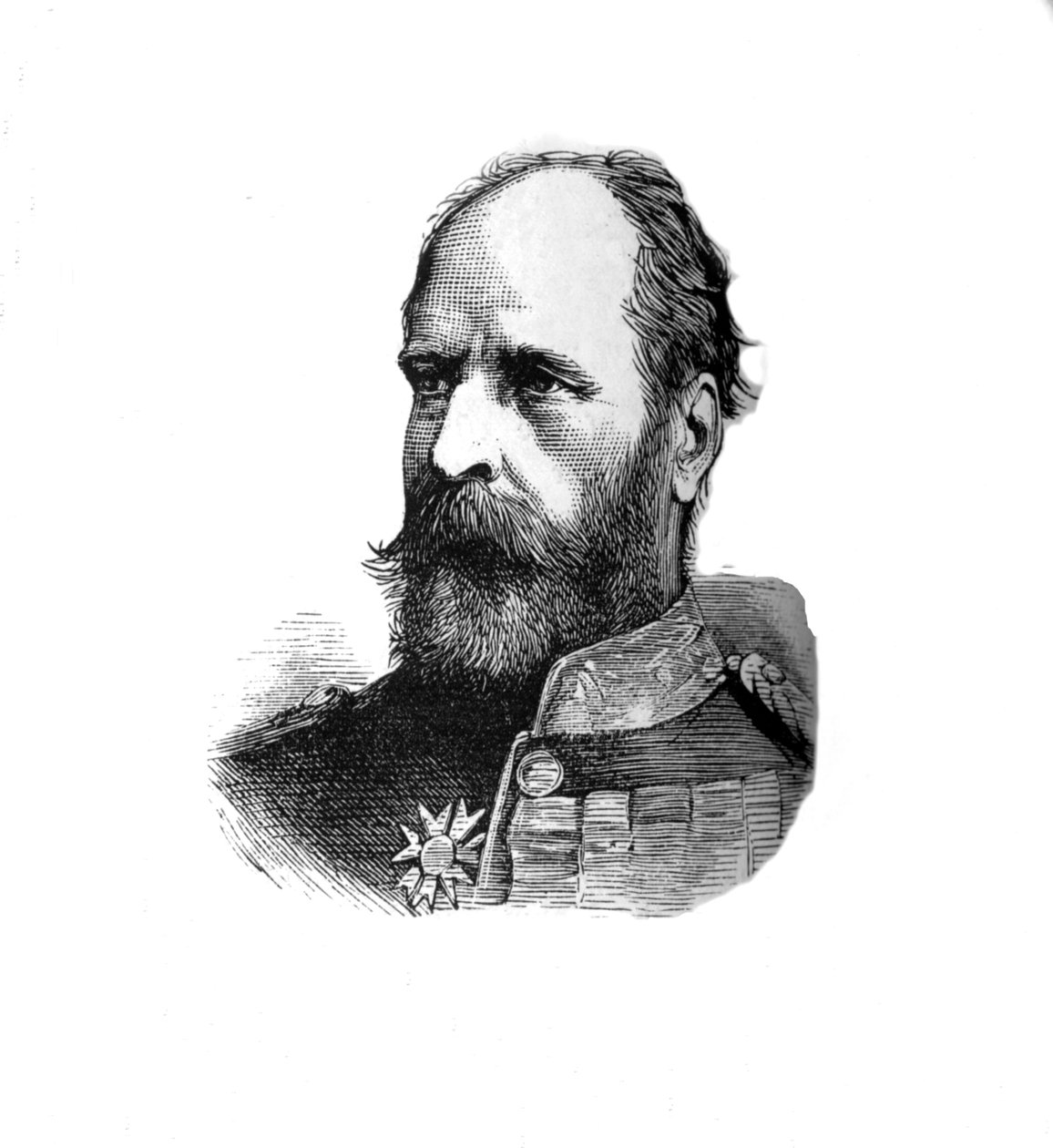 Generalmajor. Sir E. B. Hamley, kommanderende den andre divisjonen, c1882 av Unbekannt