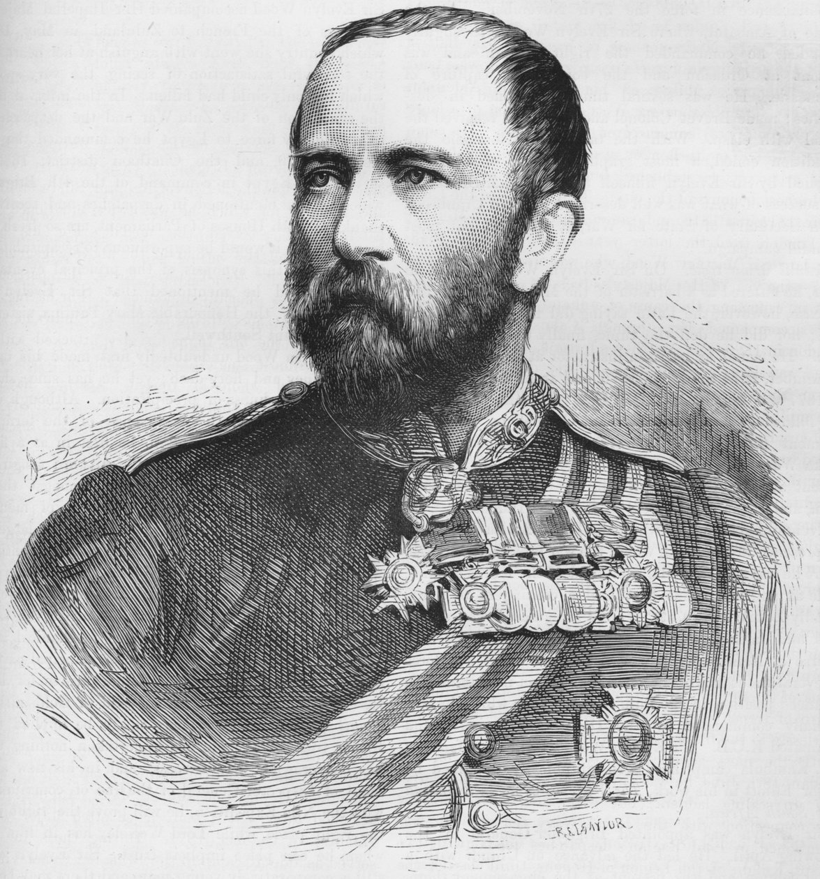 Generalmajor Sir Henry Evelyn Wood, VC, KCB, britisk soldat, 1884 av Unbekannt