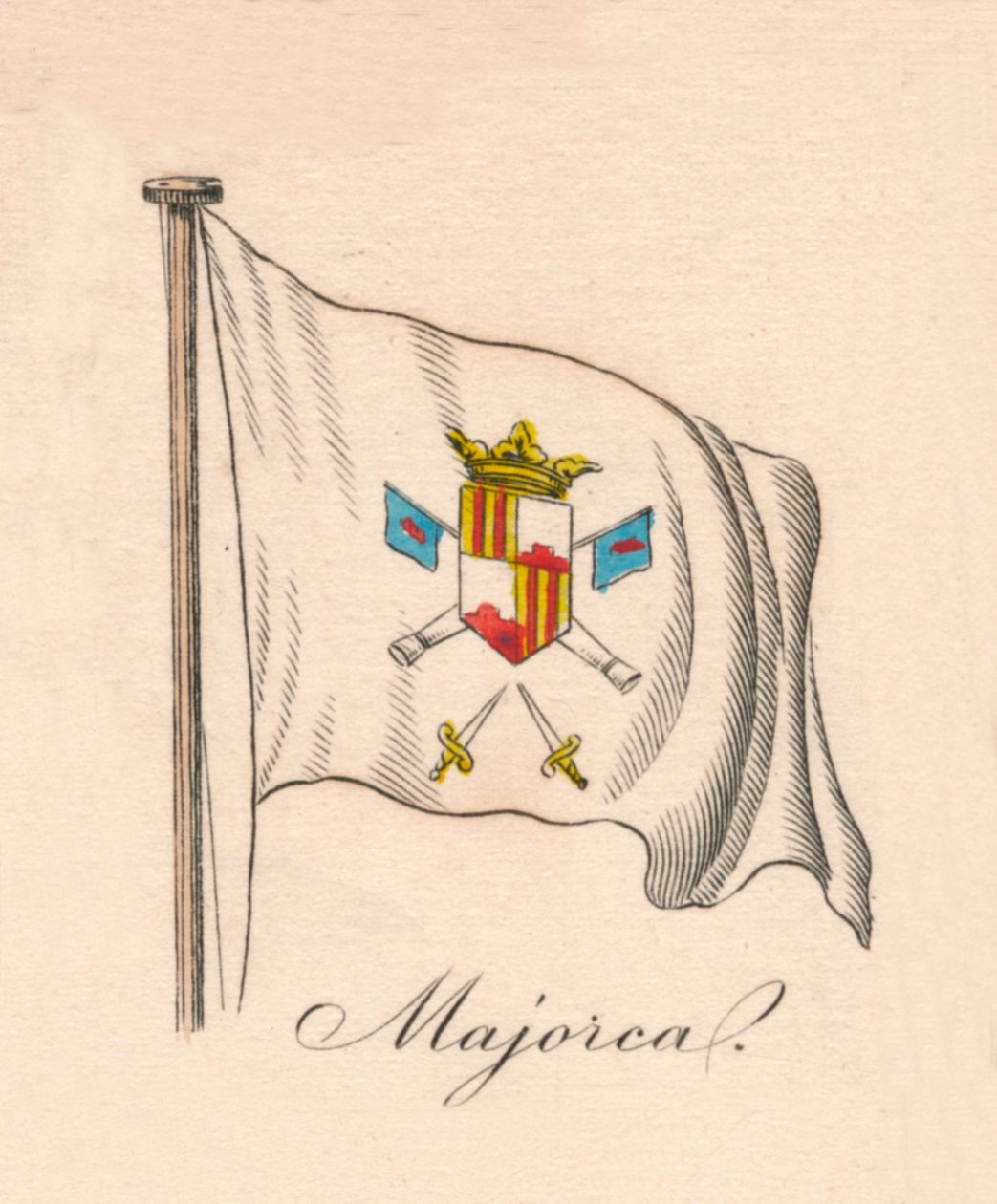Mallorca, 1838 av Unbekannt