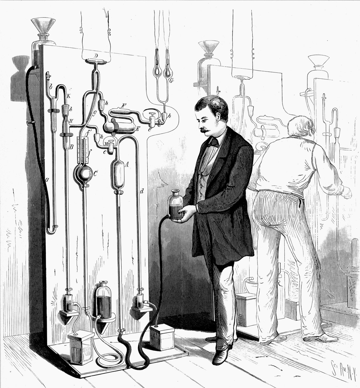 Lage Edison lyspærer, 1880 av Unbekannt