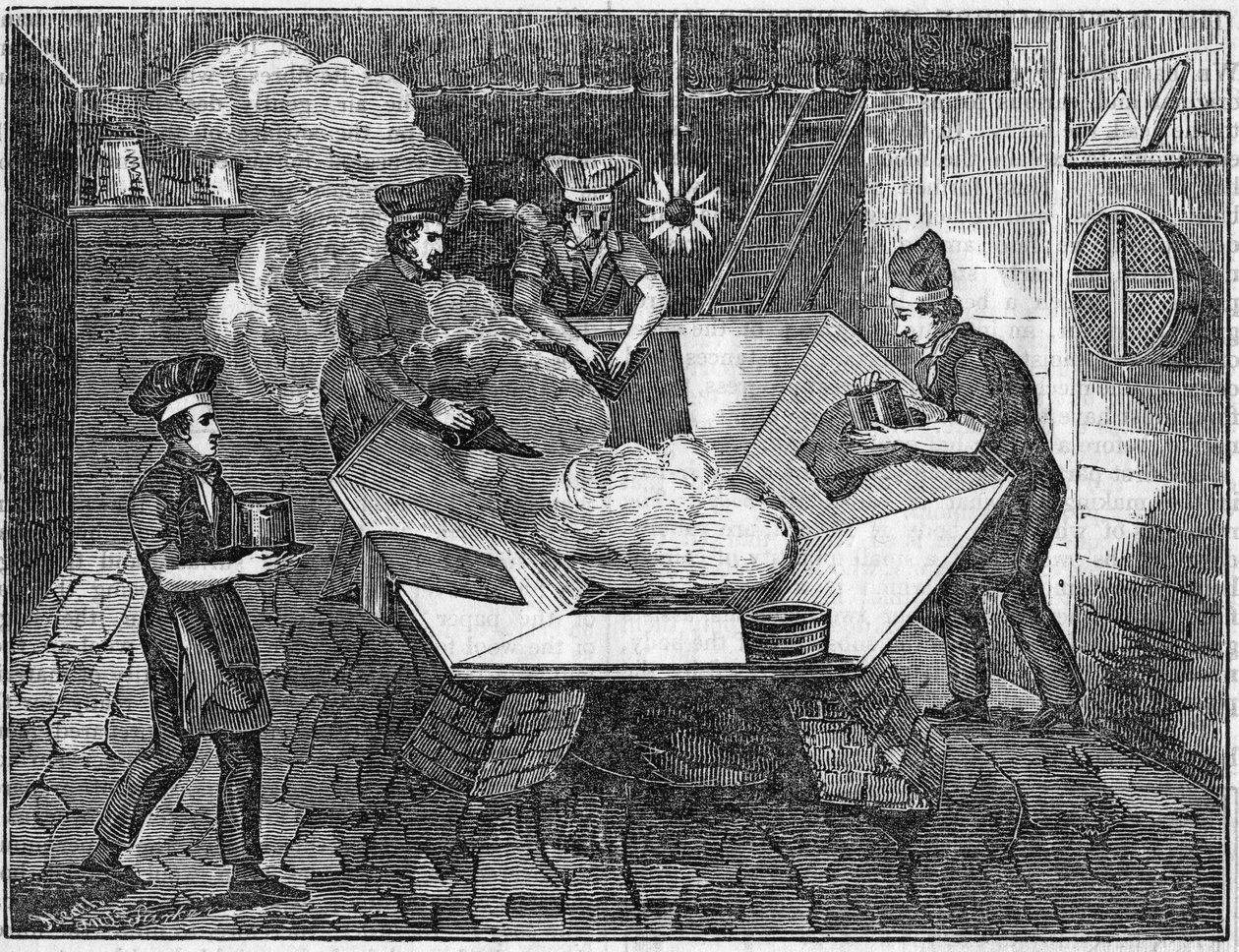 Å lage beverhatter, 1835 av Unbekannt