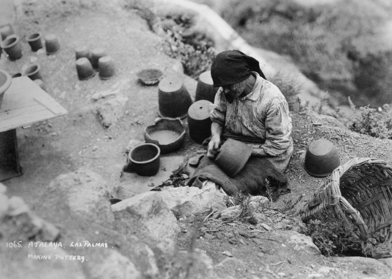 Lage keramikk, Atalaya, Las Palmas, Gran Canaria, Kanariøyene, Spania, c1920-c1930s av Unbekannt