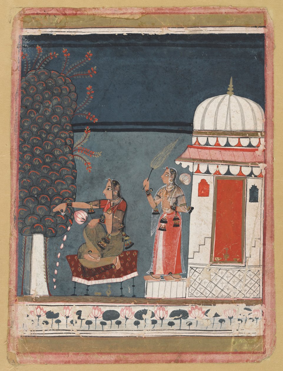 Malashri Ragini fra en Ragmala-serie, 1640. av Unbekannt